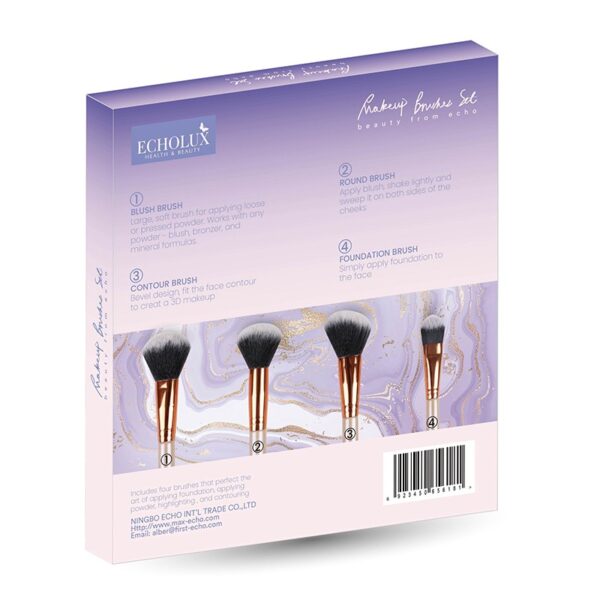 4 piece luxury brush collection - Image 2