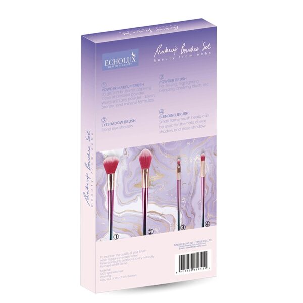 4 piece makeup brush set - Image 2