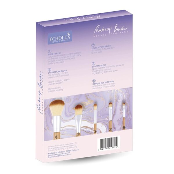 5 pieces makeup brush set - Image 2
