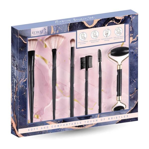 6 In 1 makeup brush set