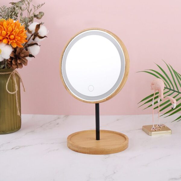 Wooden Makeup Mirror