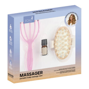 Head Massager & Hair Brush Set