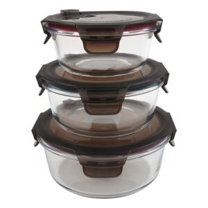 Glass lunch box set