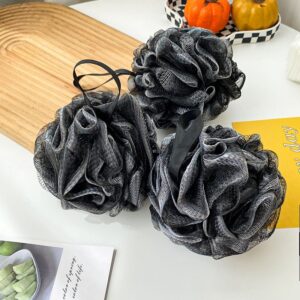 Black Loofah Pouf Bath Ball